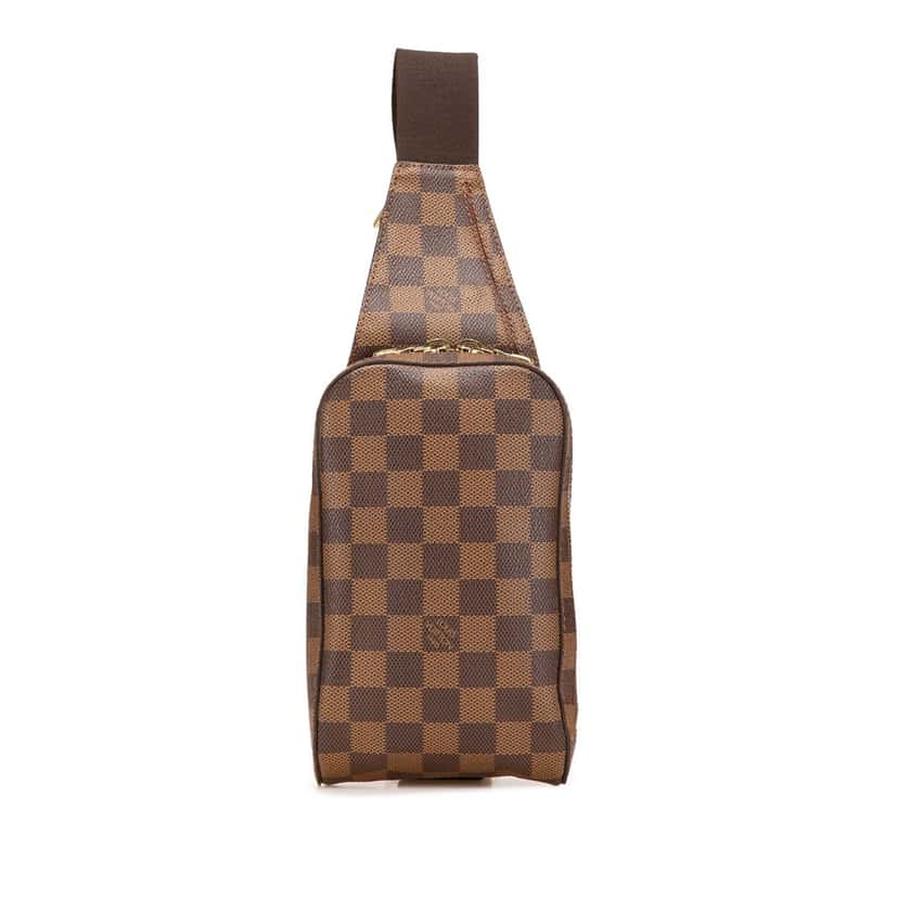 Louis Vuitton Damier Ebene Geronimos Brown Canvas Good condition - Front View