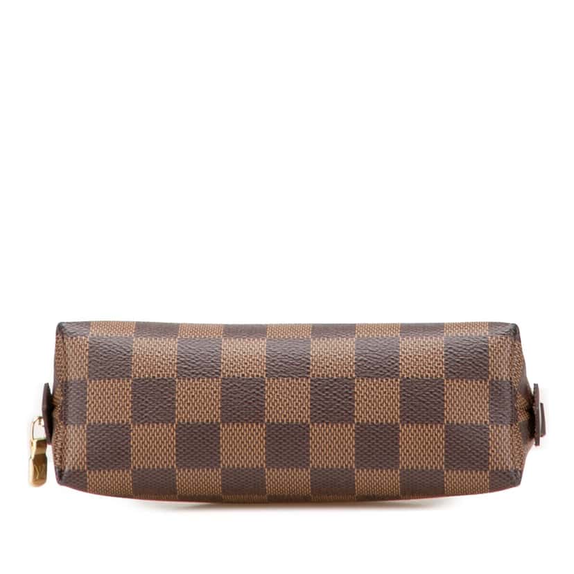 Louis Vuitton Damier Ebene Cosmetic Pouch Brown Canvas Good condition - Inside View