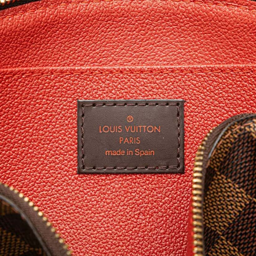 Louis Vuitton Damier Ebene Cosmetic Pouch Brown Canvas Good condition - Box View
