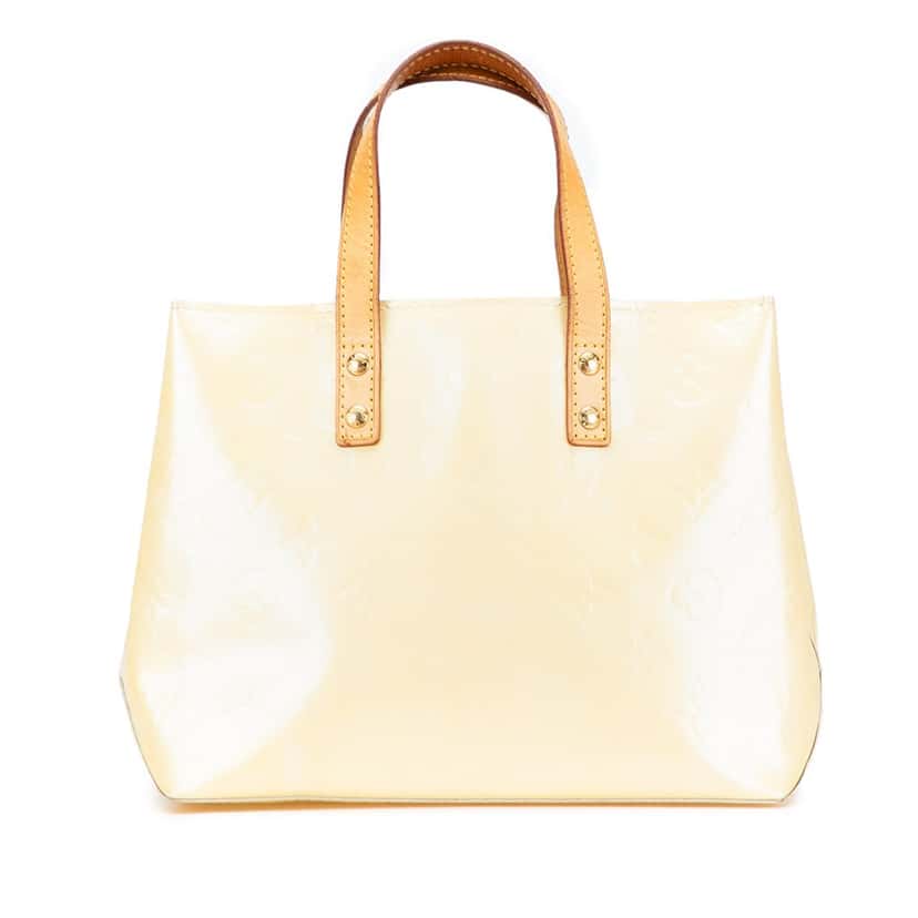 Louis Vuitton Monogram Vernis Reade PM White Leather Good condition - Front View