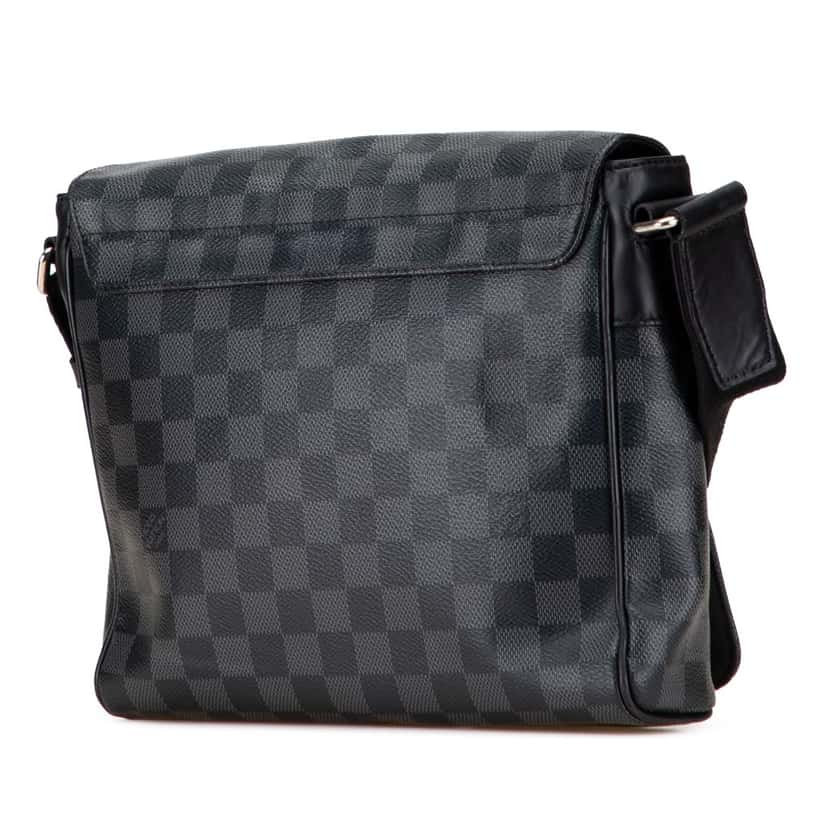 Louis Vuitton Damier Graphite District PM Black Canvas Good condition - Back View