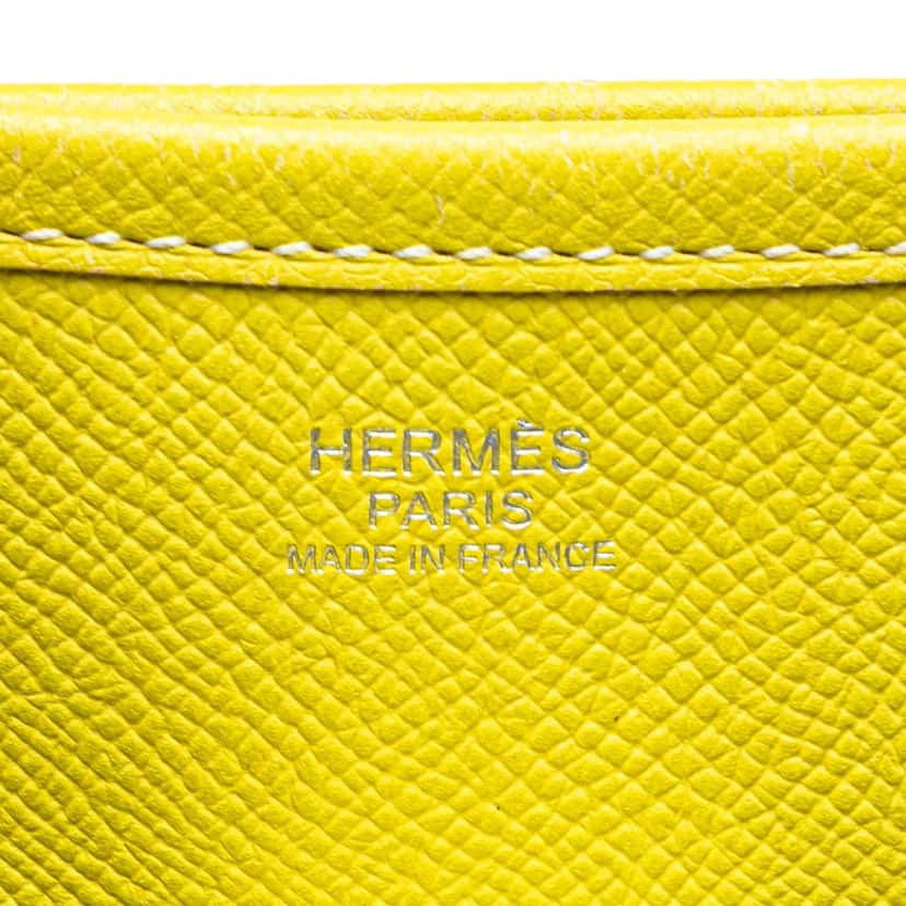 Hermès Epsom Evelyne III 33 Yellow Leather Good condition - Box View