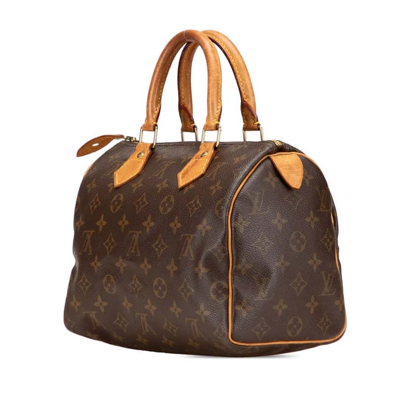 Louis Vuitton Monogram Speedy 25 Brown Canvas Good condition - Back View