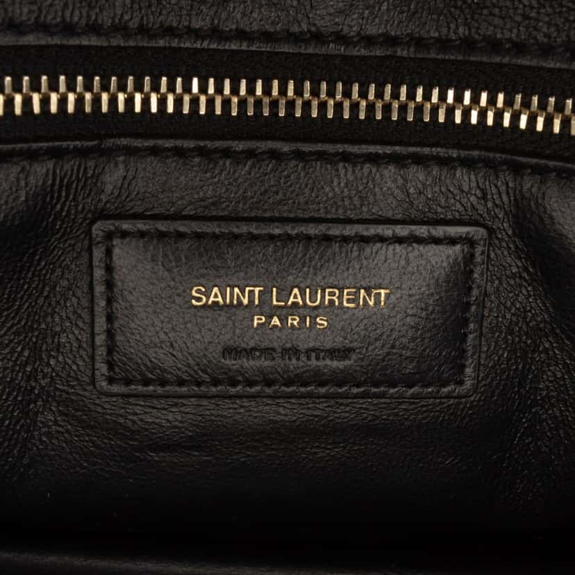 Saint Laurent Bicolor Quilted Lambskin Gaby Crossbody Black Leather Good condition - Box View