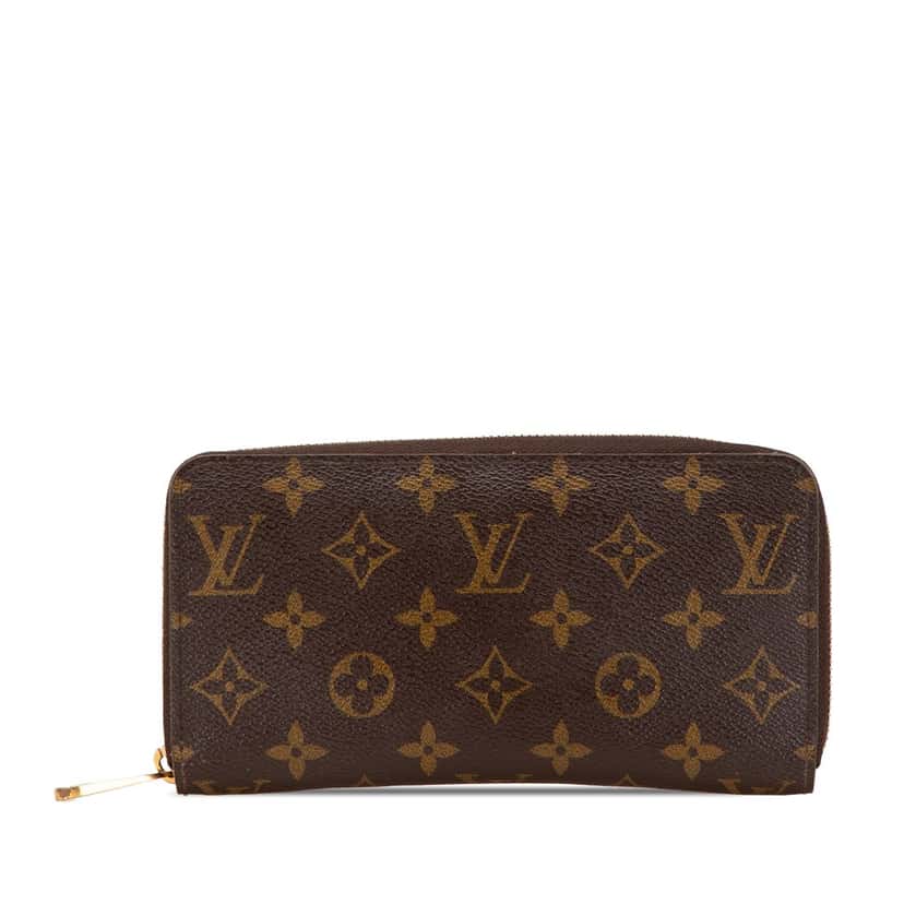 Louis Vuitton Monogram Zippy Long Wallet Brown Canvas Good condition - Front View
