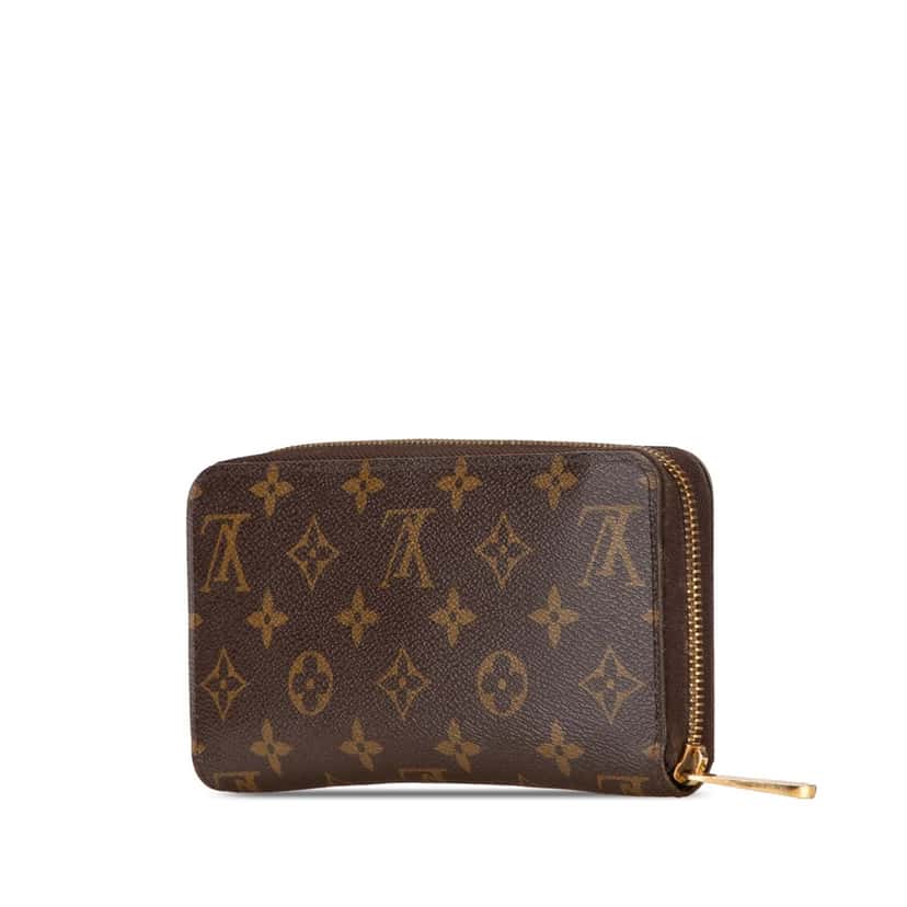 Louis Vuitton Monogram Zippy Long Wallet Brown Canvas Good condition - Back View