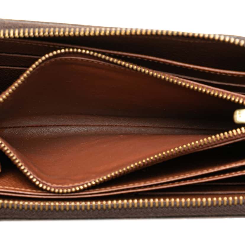 Louis Vuitton Monogram Zippy Long Wallet Brown Canvas Good condition - Model View