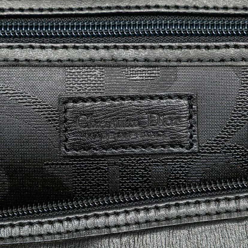 Dior Diorissimo Trotter Coated Canvas Boston Bag Black Canvas Good condition - Box View