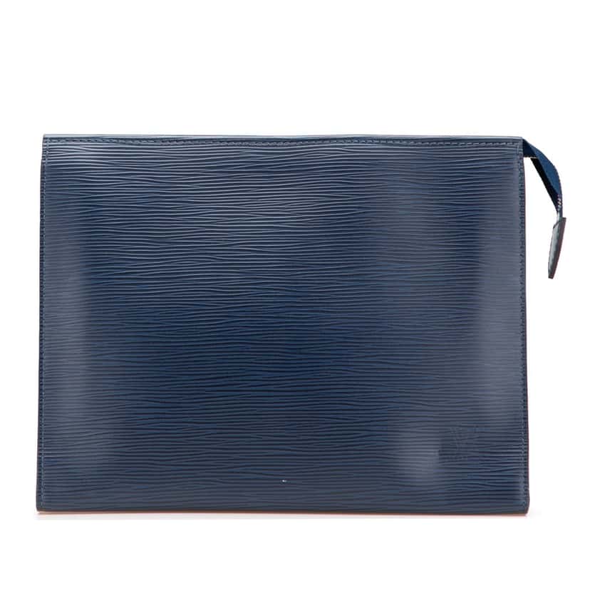 Louis Vuitton Epi Toiletry Pouch 26 Blue Leather Good condition - Front View