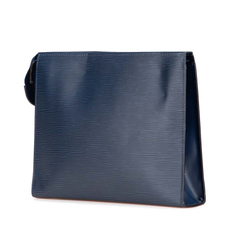 Louis Vuitton Epi Toiletry Pouch 26 Blue Leather Good condition - Back View
