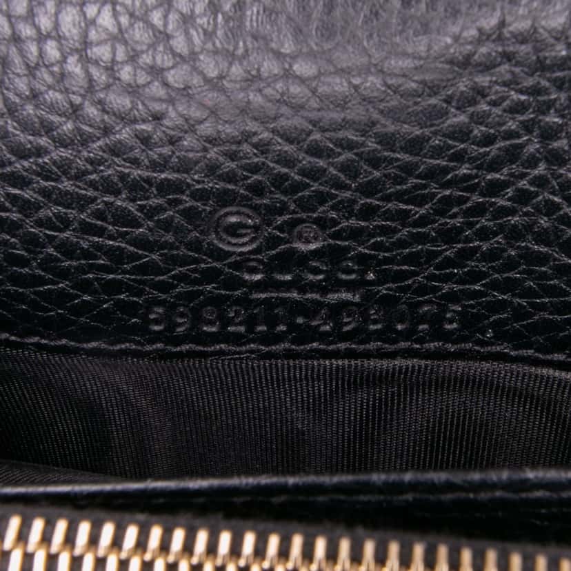 Gucci Leather Soho Wallet on Chain Black Leather Fair condition - Box View