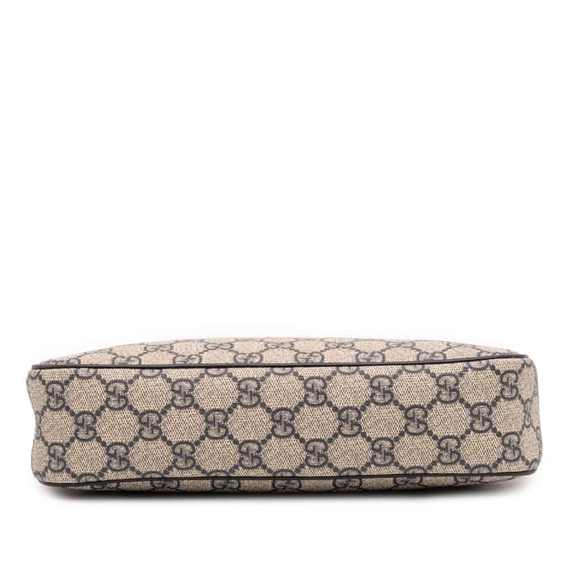 Gucci Small GG Supreme Ophidia Web Satchel Brown Canvas Good condition - Inside View