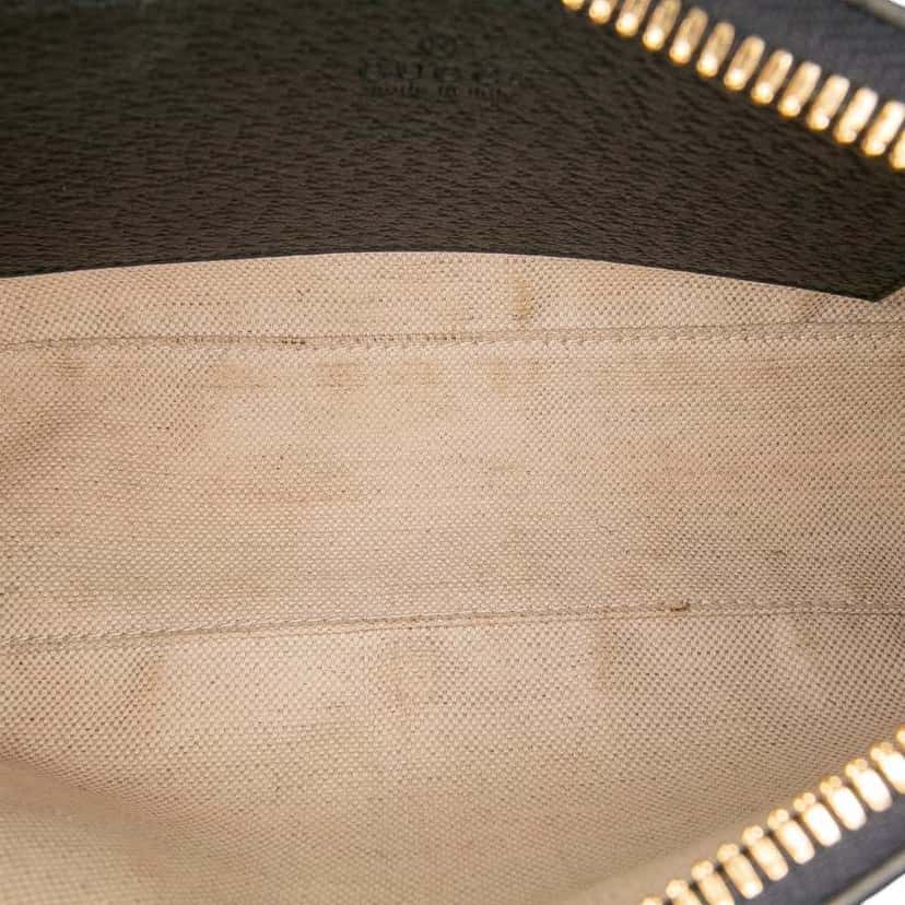 Gucci Small GG Supreme Ophidia Web Satchel Brown Canvas Good condition - Model View