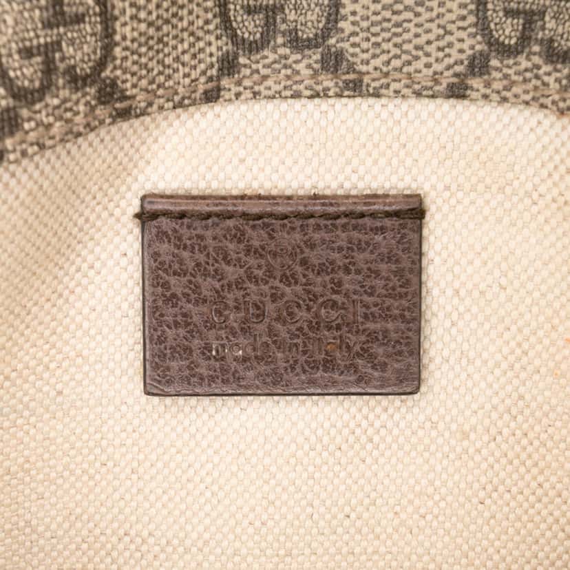 Gucci GG Supreme Web Neo Vintage Belt Bag Brown Canvas Good condition - Box View