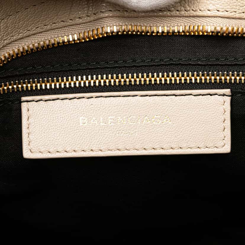 Balenciaga Chevre Motocross Classic Metallic Edge City Satchel Brown Leather Good condition - Box View