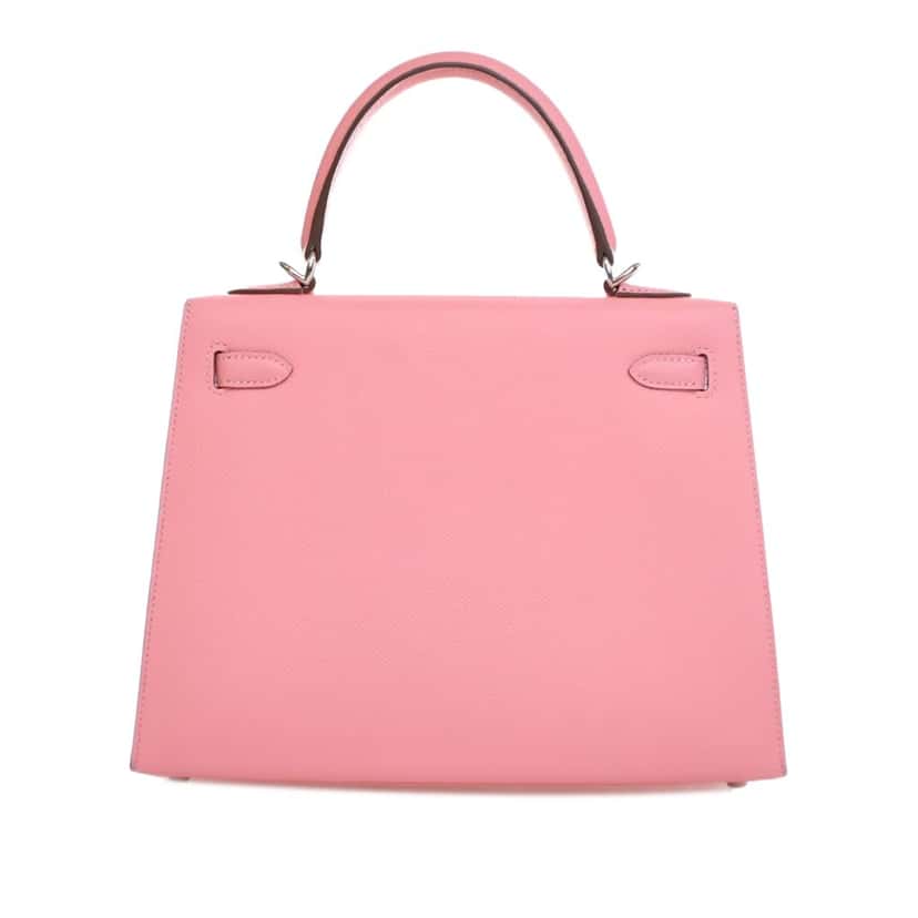 Hermès Epsom Kelly II Sellier 25 Pink Leather Good condition - Inside View