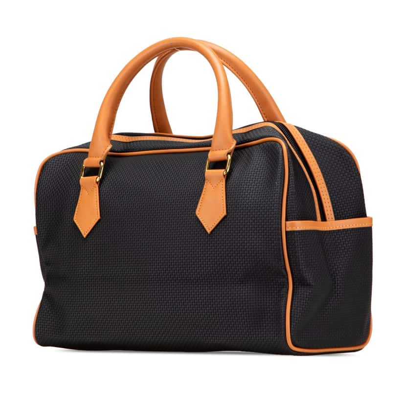 Yves Saint Laurent PVC Boston Bag Black Good condition - Back View