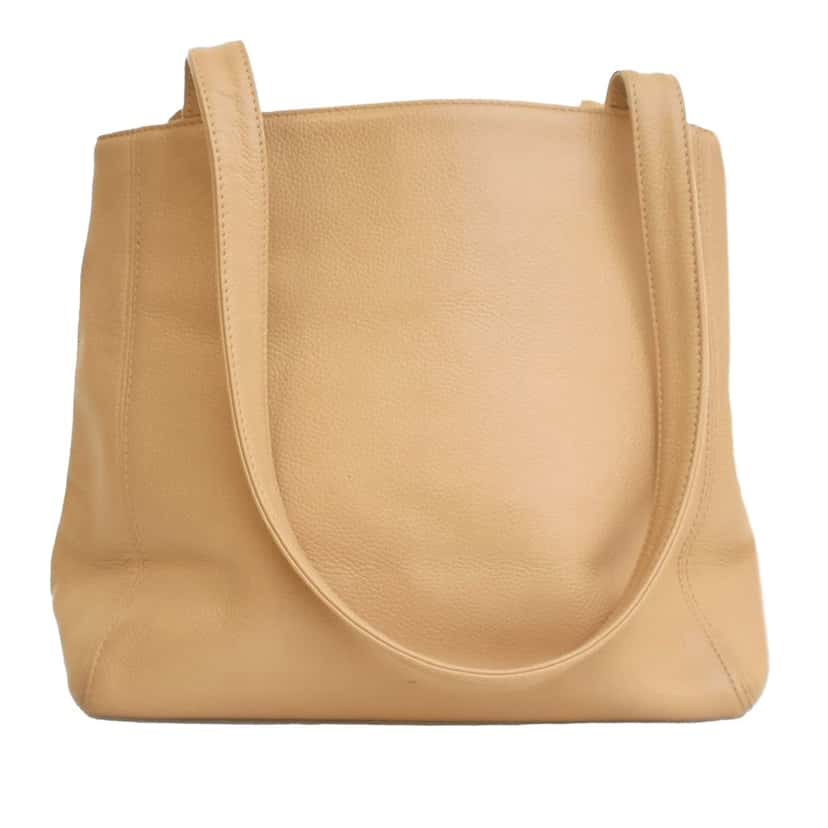 Chanel CC Caviar Tote Brown Leather Good condition - Inside View