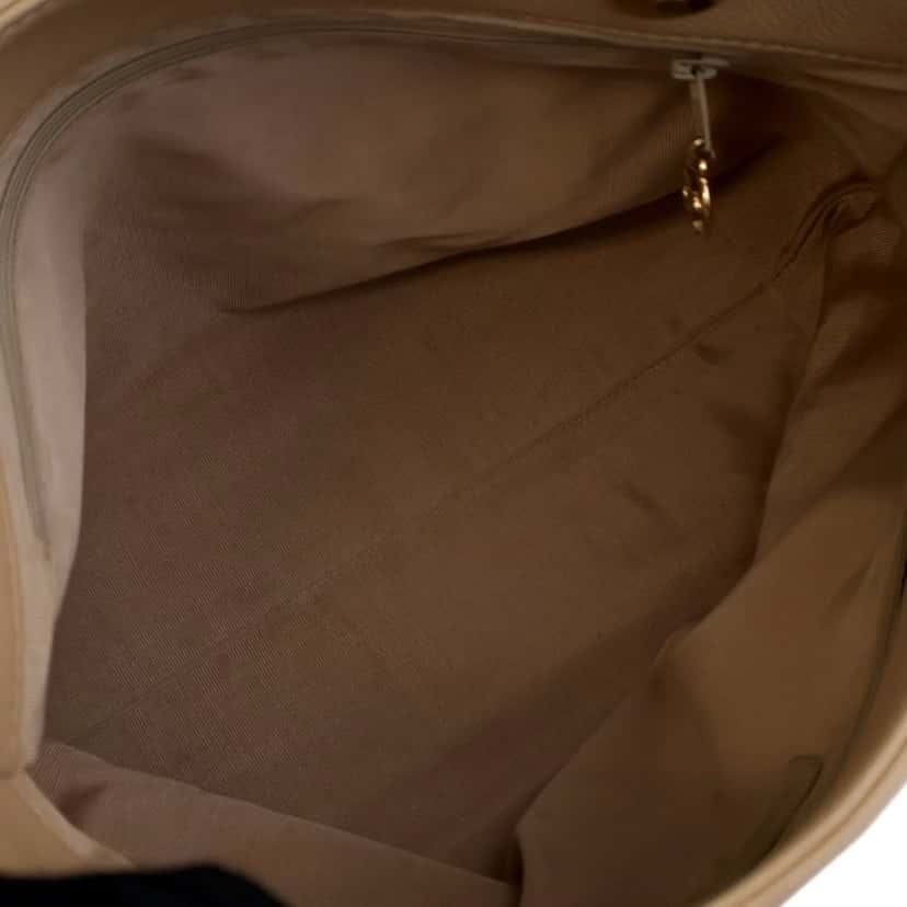Chanel CC Caviar Tote Brown Leather Good condition - Box View