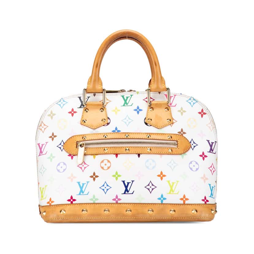 Louis Vuitton Monogram Multicolore Alma PM White Canvas Fair condition - Front View