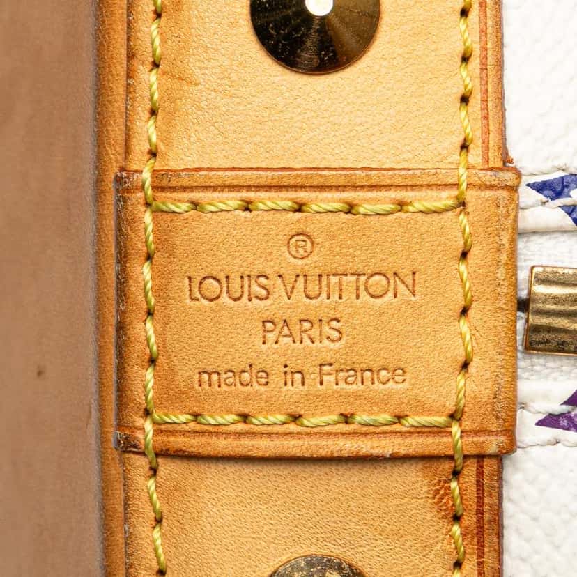 Louis Vuitton Monogram Multicolore Alma PM White Canvas Fair condition - Box View