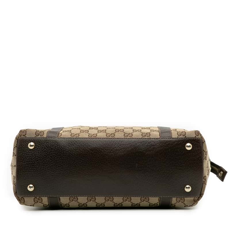 Gucci GG Canvas Abbey D Ring Tote Brown Canvas Good condition - Inside View