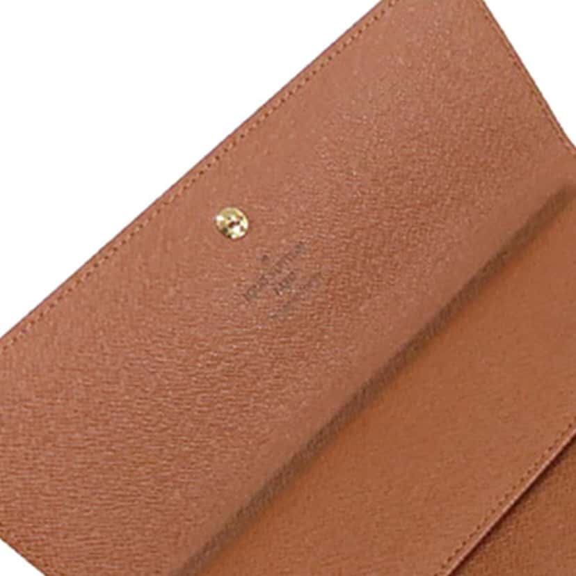 Louis Vuitton Monogram Sarah Long Wallet Brown Canvas Good condition - Box View