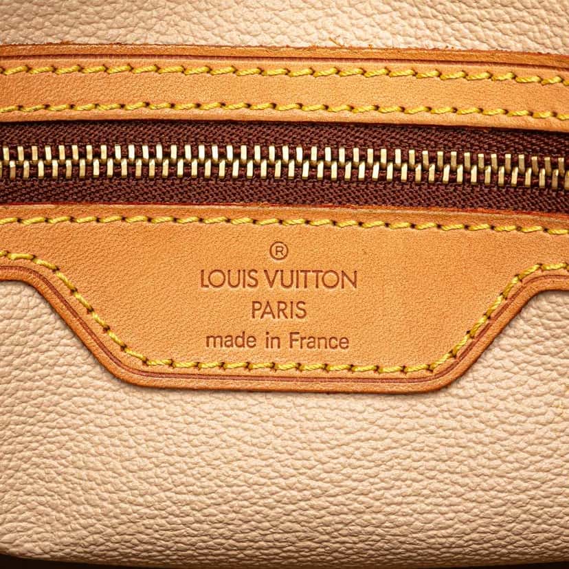 Louis Vuitton Monogram Petit Bucket Brown Canvas Good condition - Box View