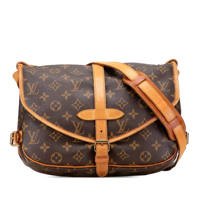 Louis Vuitton Monogram Saumur 30 Brown Canvas Good condition - Front View