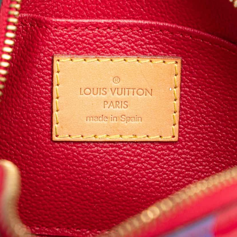 Louis Vuitton Monogram Vernis Sweet Cosmetic Pouch Red Leather Good condition - Box View