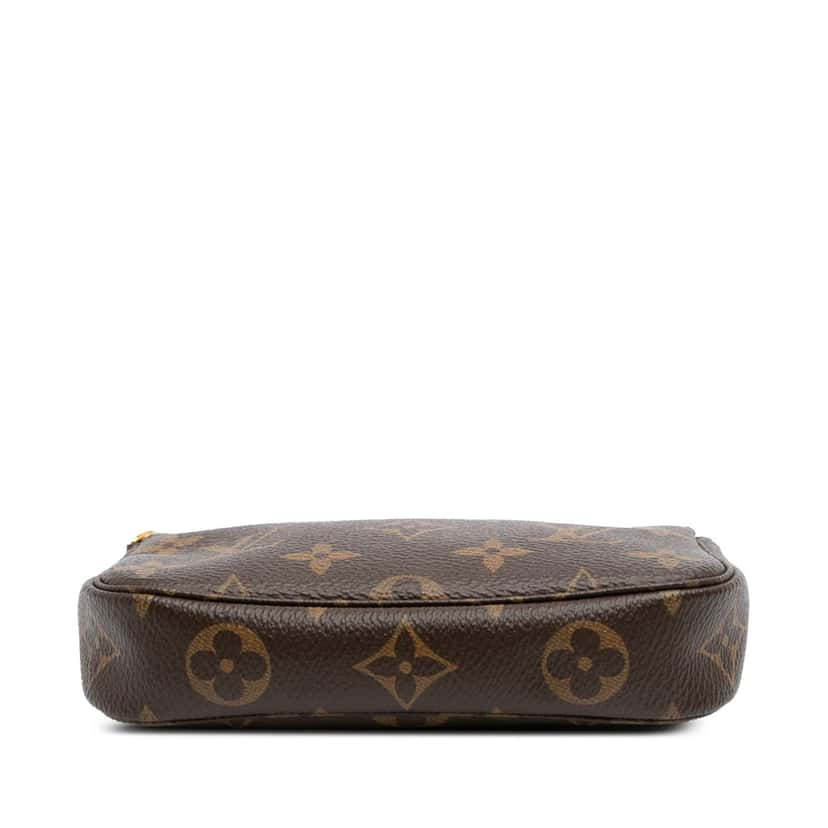 Louis Vuitton Monogram Mini Pochette Accessoires Brown Canvas Good condition - Inside View