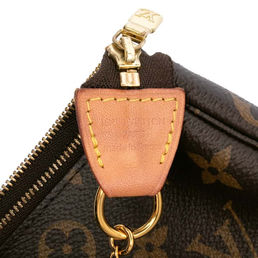 Louis Vuitton Monogram Mini Pochette Accessoires Brown Canvas Good condition - Box View