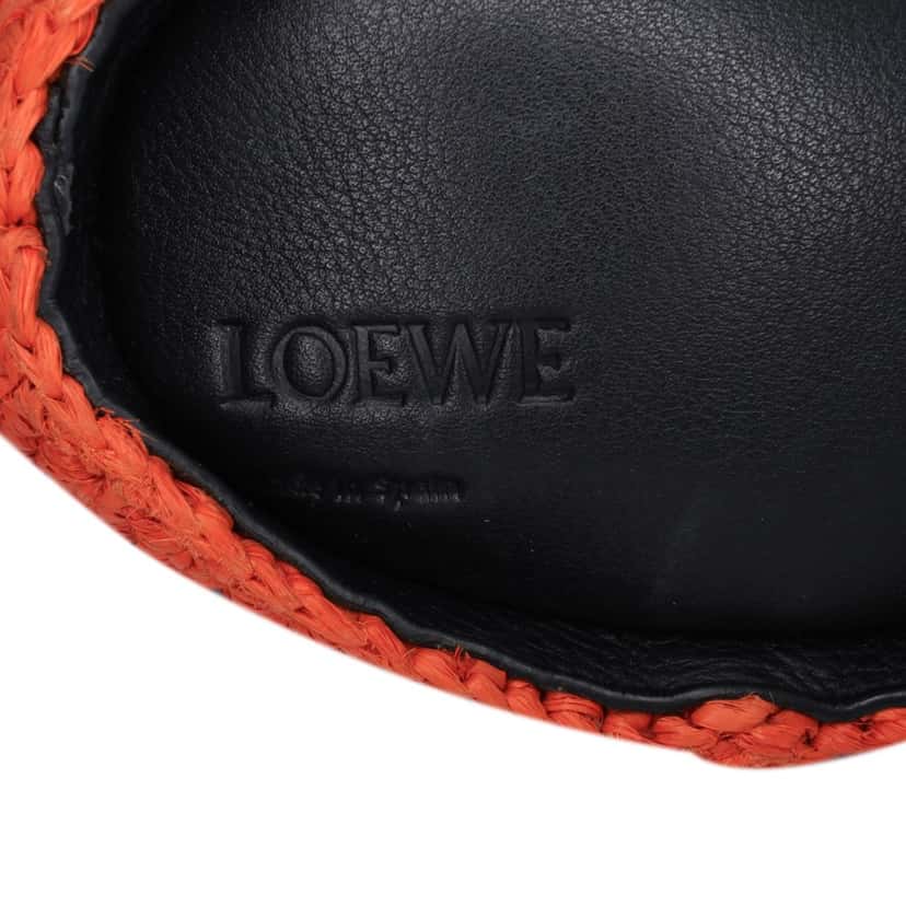 Loewe Mini Raffia Bunny Crossbody Orange Good condition - Box View