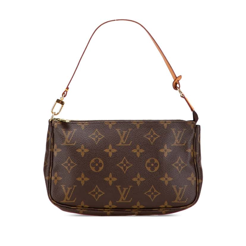 Louis Vuitton Monogram Pochette Accessoires Brown Canvas Good condition - Front View