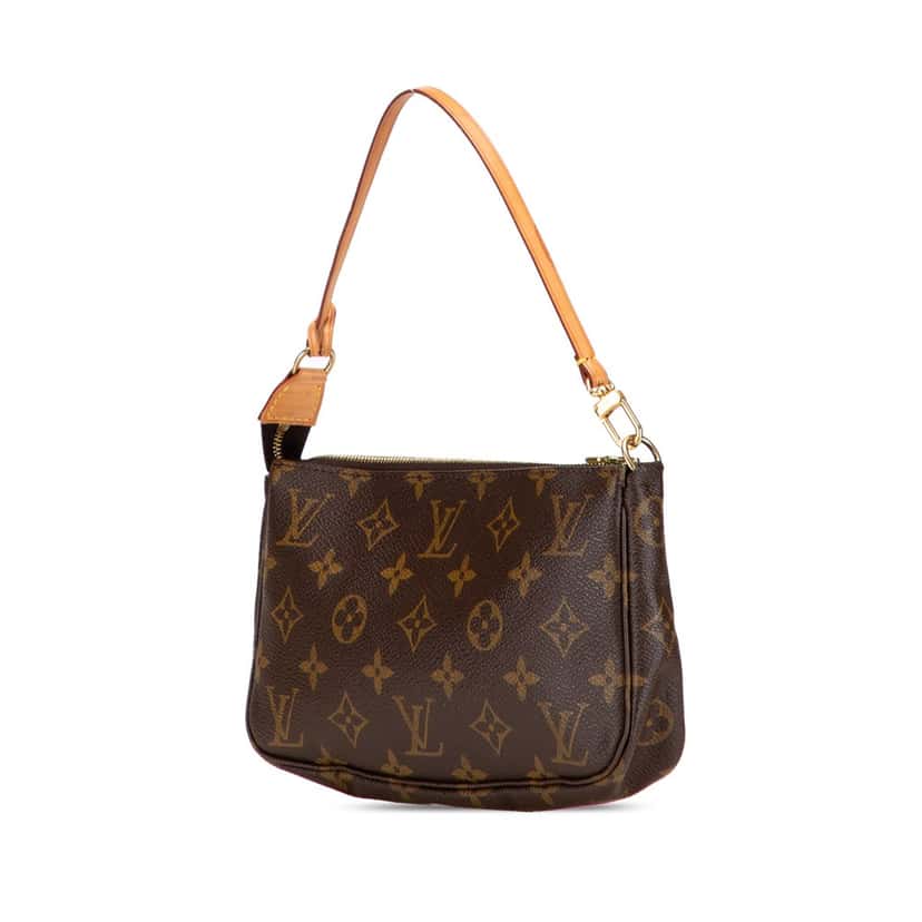 Louis Vuitton Monogram Pochette Accessoires Brown Canvas Good condition - Back View