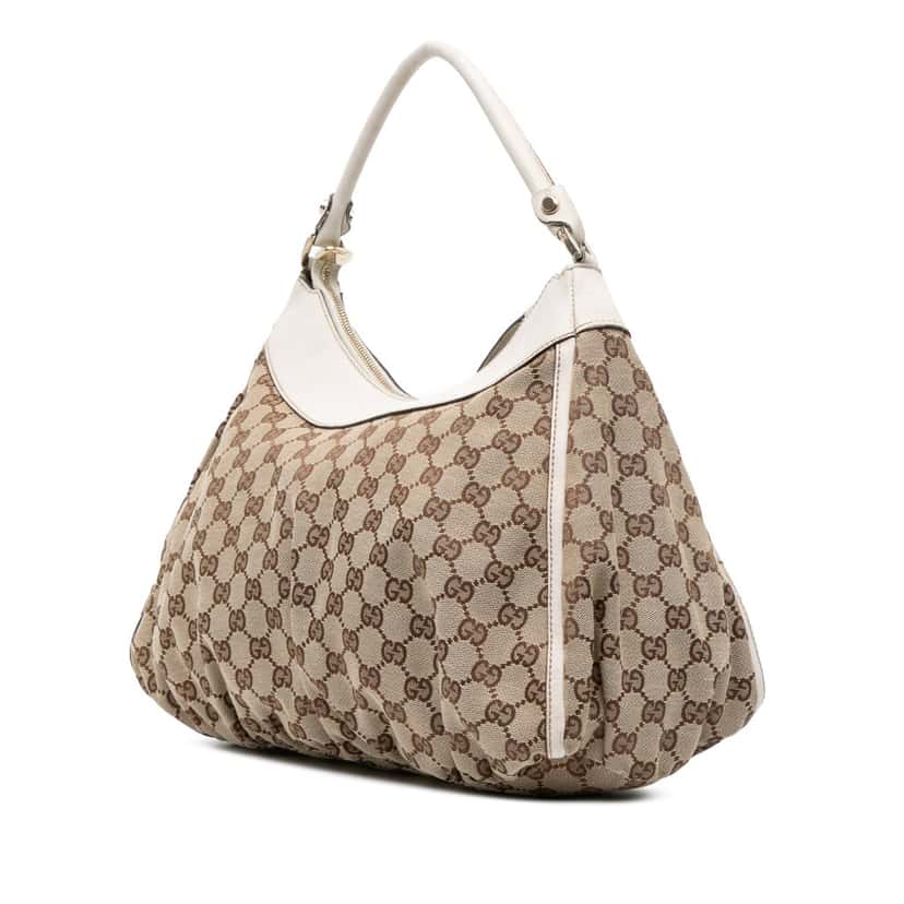 Gucci GG Canvas Abbey D Ring Shoulder Bag Brown Canvas Good condition - Back View