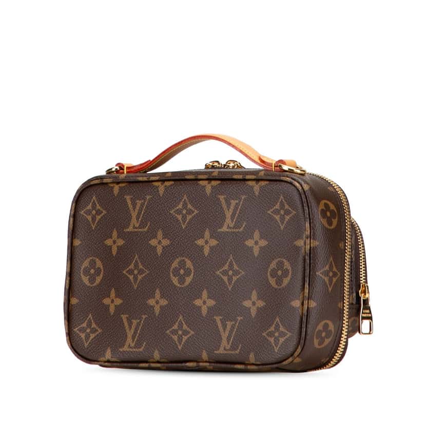 Louis Vuitton Monogram Utility Satchel Brown Canvas Good condition - Back View