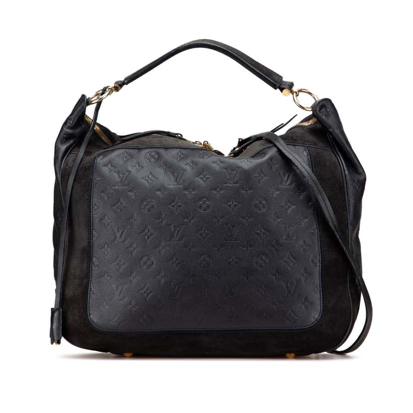 Louis Vuitton Monogram Empreinte Audacieuse GM Blue Leather Good condition - Front View