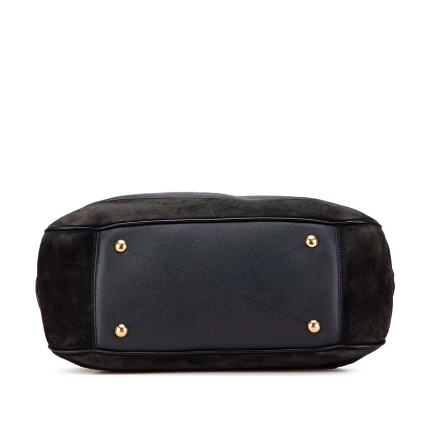 Louis Vuitton Monogram Empreinte Audacieuse GM Blue Leather Good condition - Inside View