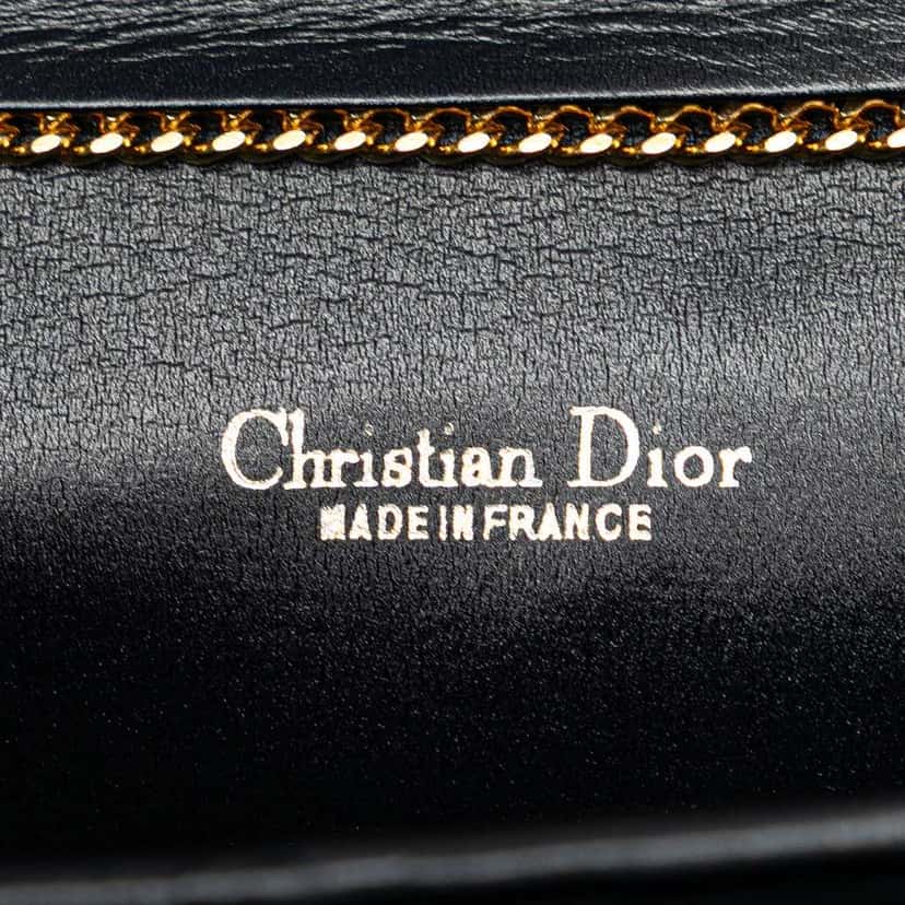 Dior Oblique Canvas Chain Crossbody Blue Canvas Good condition - Box View