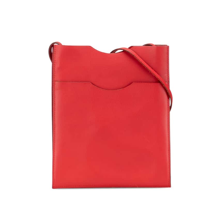 Hermès Swift Onimetou Crossbody Red Leather Good condition - Front View
