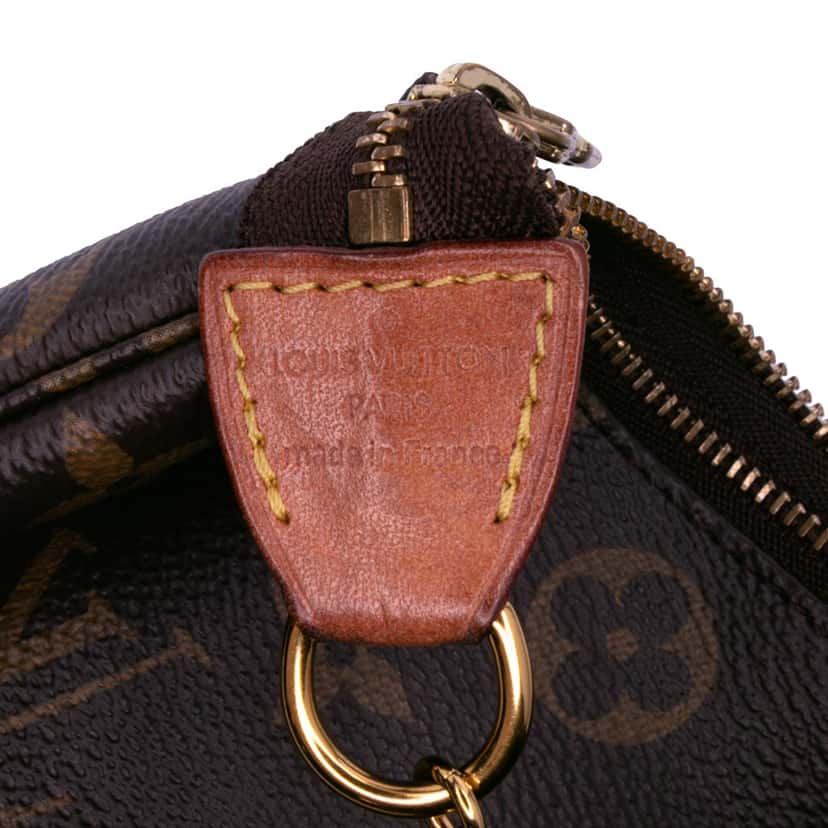 Louis Vuitton Monogram Mini Pochette Accessoires Brown Canvas Good condition - Box View