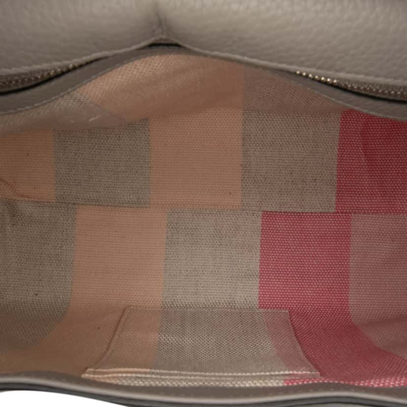 Gucci Medium Leather Bamboo Daily Satchel Brown Leather Very good condition - Model View