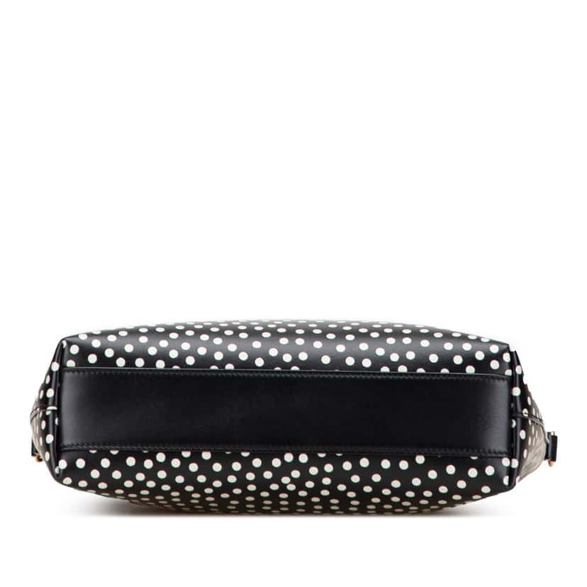 Saint Laurent Toy Calfskin Polka Dot North South Shopping Tote Black Leather Good condition - Inside View