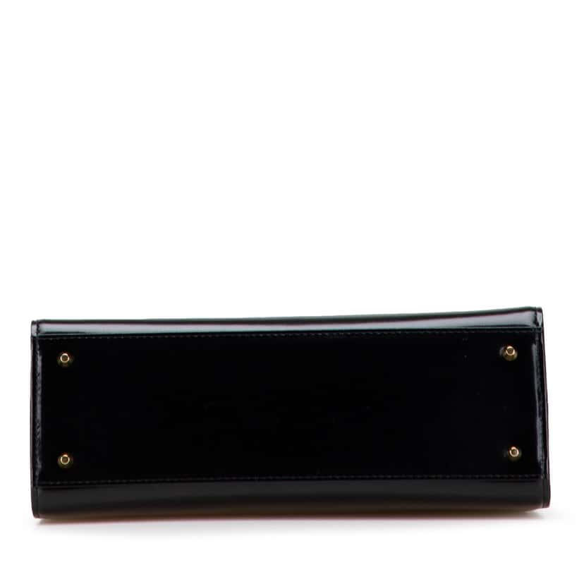Yves Saint Laurent Leather Top Handle Frame Bag Black Leather Good condition - Inside View