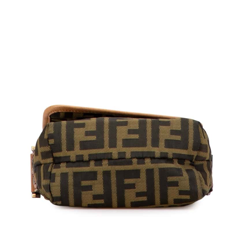 Fendi Mini FF Zucca Canvas Crossbody Brown Canvas Good condition - Inside View