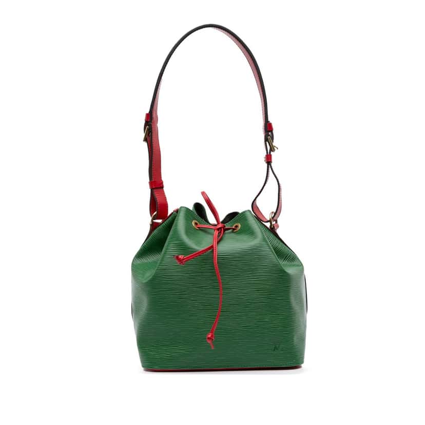 Louis Vuitton Epi Petit Bicolor Noe Green Leather Good condition - Front View