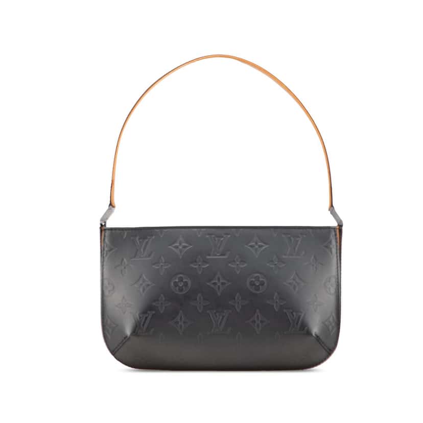 Louis Vuitton Monogram Mat Fowler Grey Leather Good condition - Front View