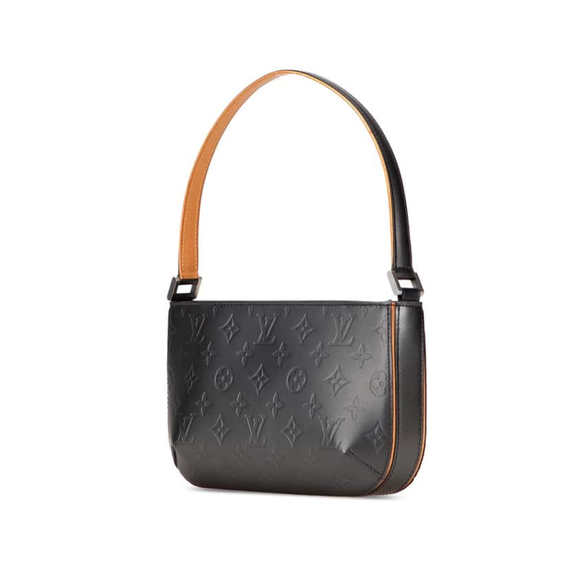 Louis Vuitton Monogram Mat Fowler Grey Leather Good condition - Back View