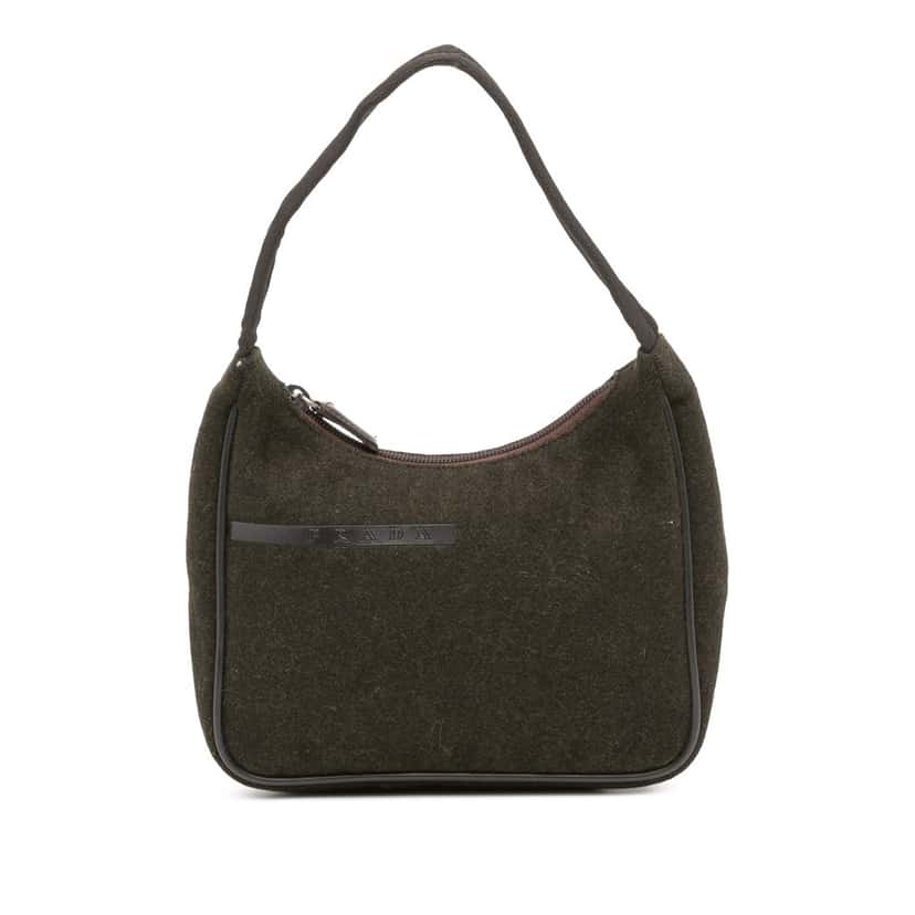 Prada Wool Sport Handbag Brown Wool Good condition - Front View